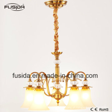 Lustre pingente de cristal lâmpada graciosa copa de vidro abajur iluminação D-6108/5